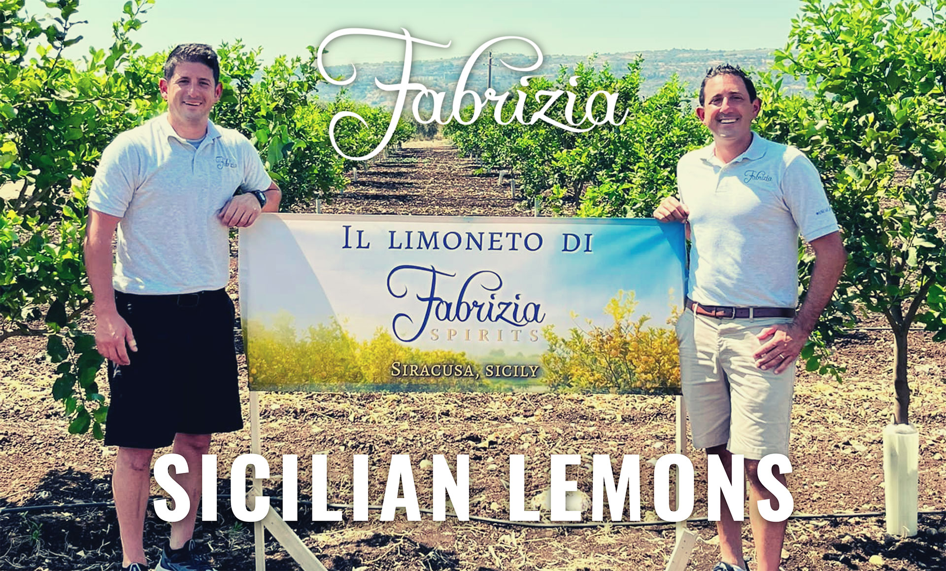 Fabrizia Owners At Sicilian Lemon Grove Where They Source Their Lemons To Make Limoncello